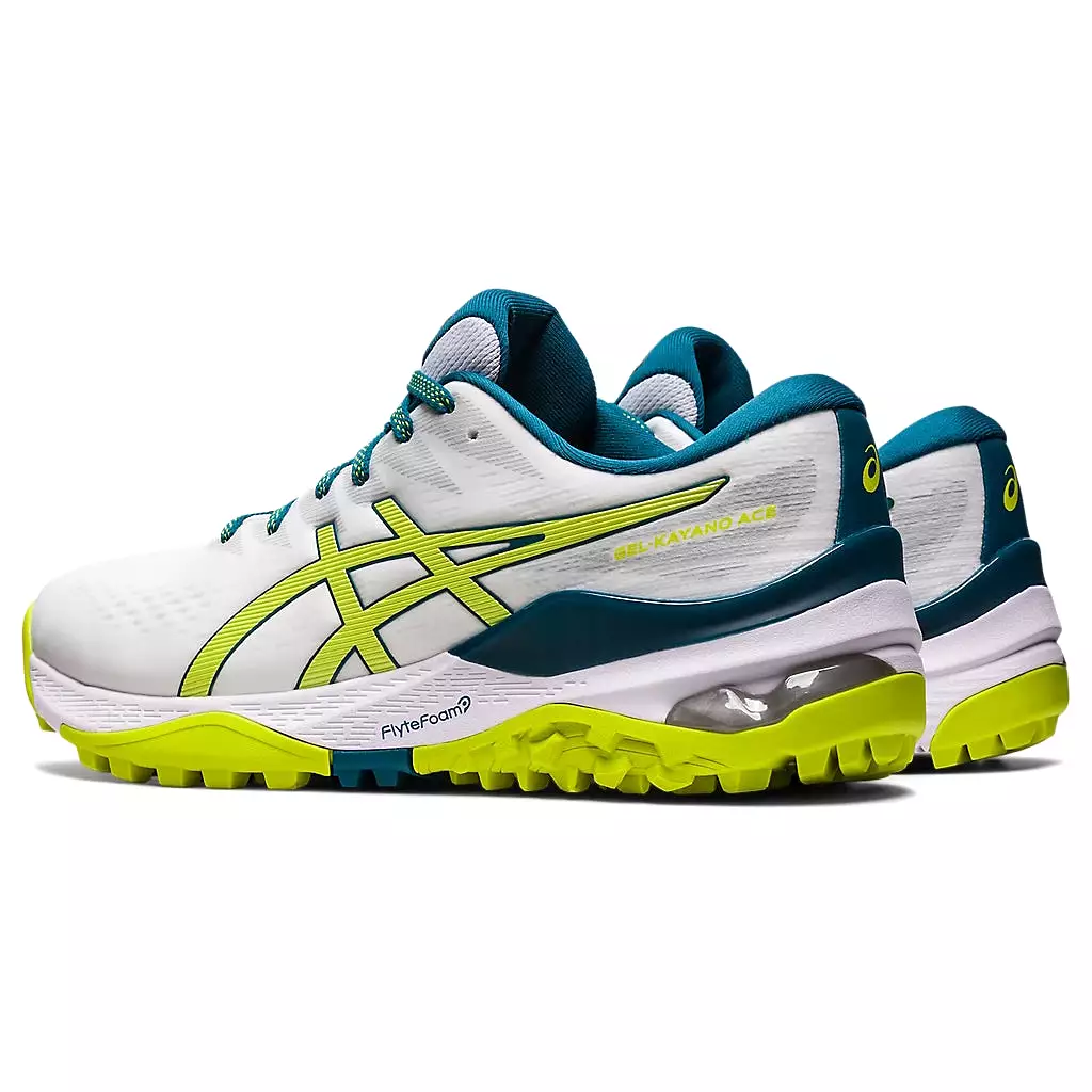 Asics Gel-Kayano Ace Golf Shoe - White/Neon Lime