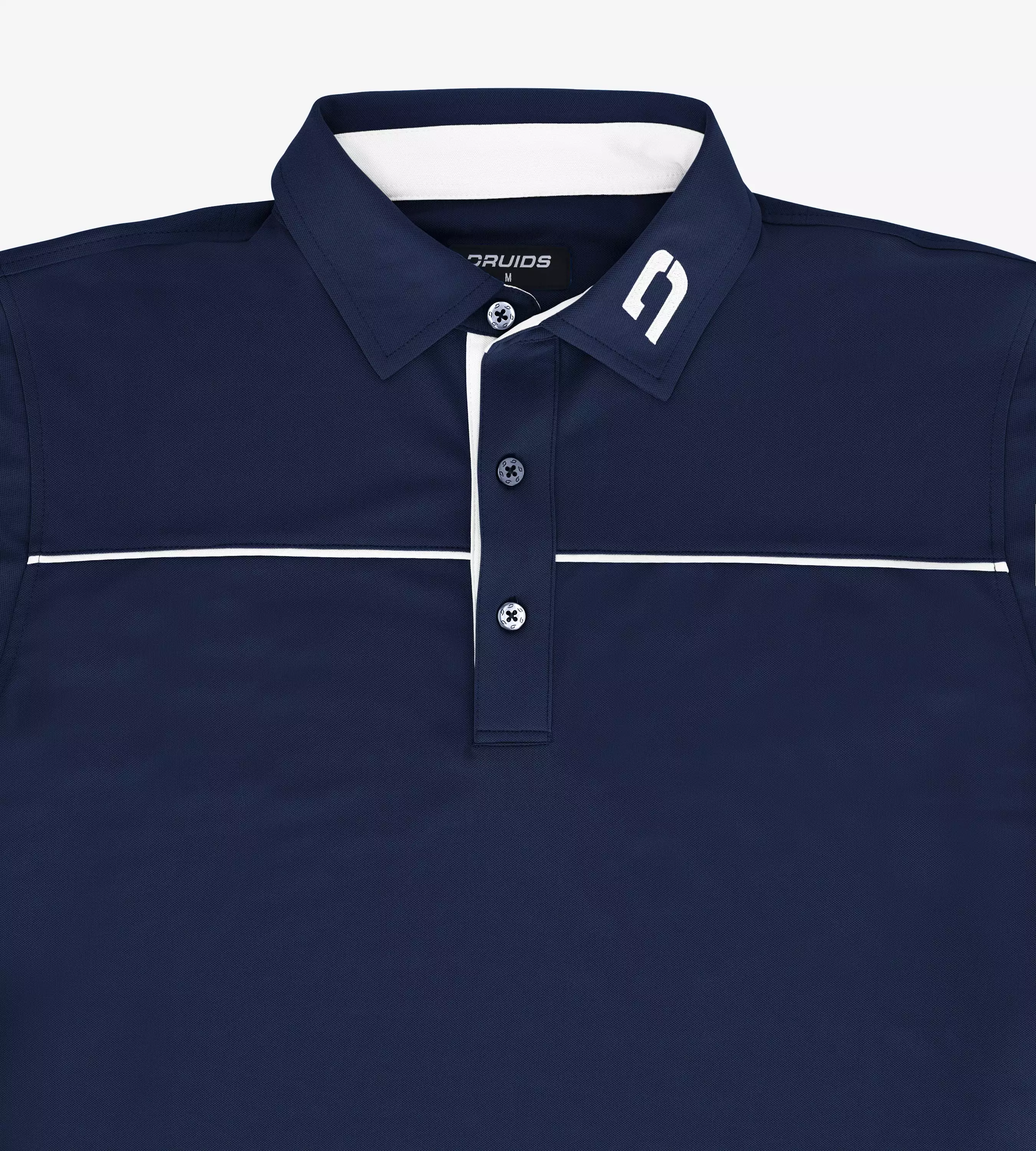 BLOCK PIQUE POLO - NAVY