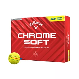 Callaway Chrome Soft 360 Triple Track 2024 Yellow (1 Dozen)