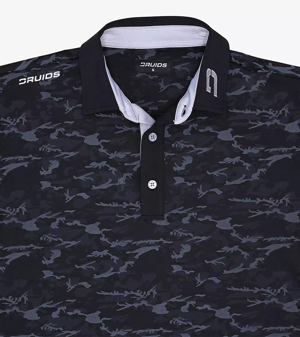 CAMO POLO BLACK