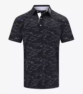 CAMO POLO BLACK