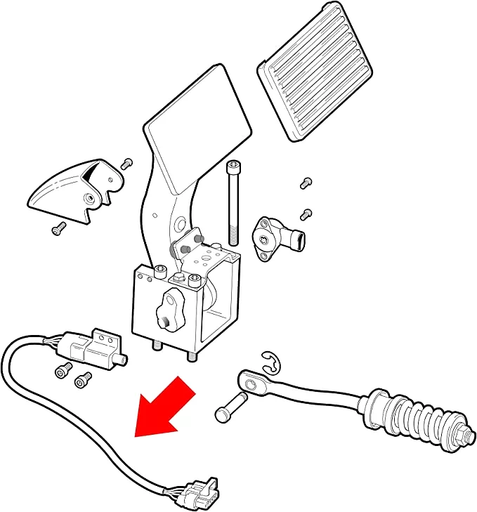 Golf Cart Accelerator and Brake Pedal Switch Fits EZGO RXV Gas Electric - 10L0L