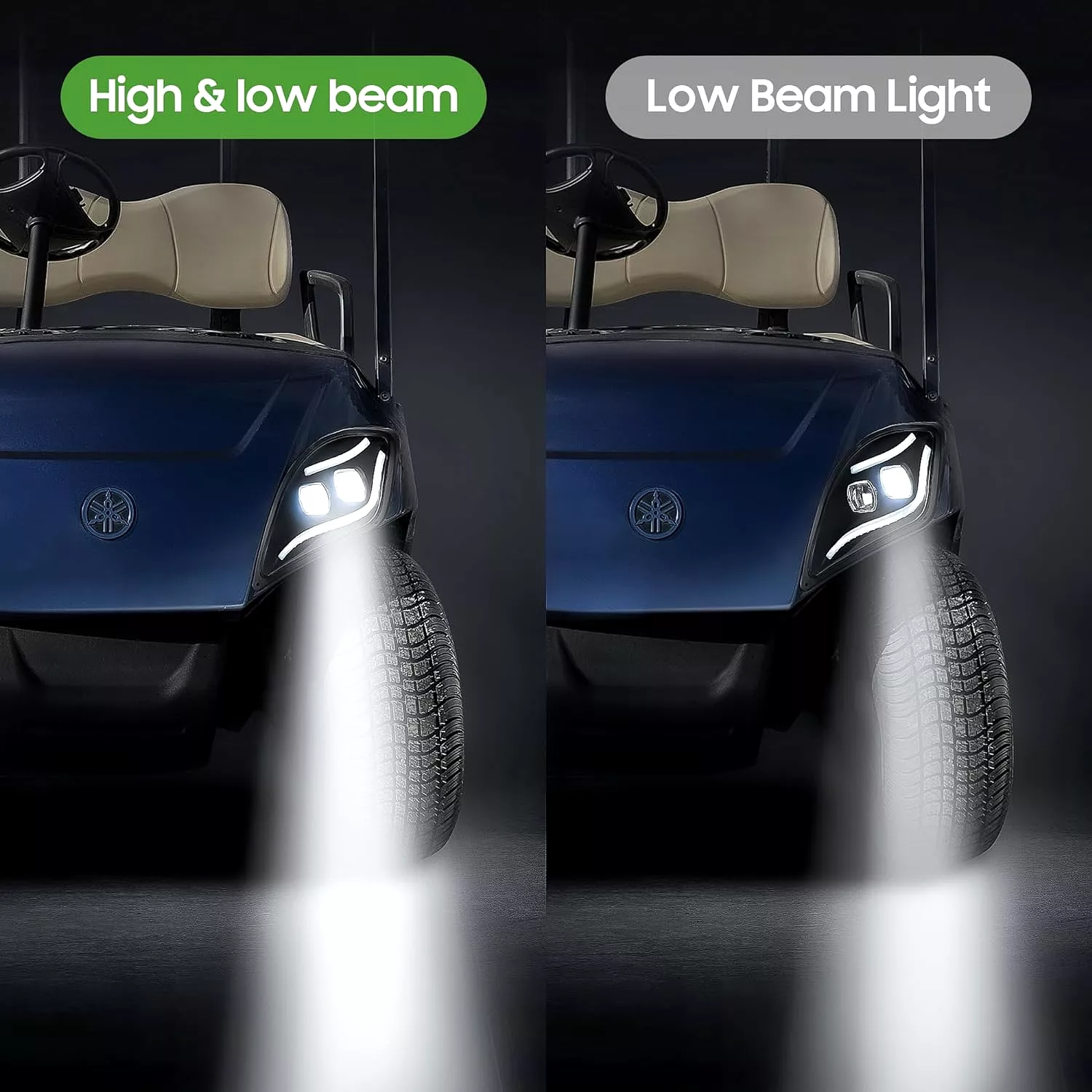 Golf Cart Light Kit for Yamaha Drive 2 Luxury LED Lights Can be Controlled by APP - 10L0L