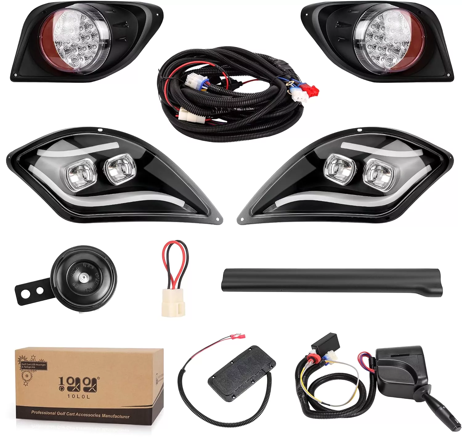 Golf Cart Light Kit for Yamaha Drive 2 Luxury LED Lights Can be Controlled by APP - 10L0L