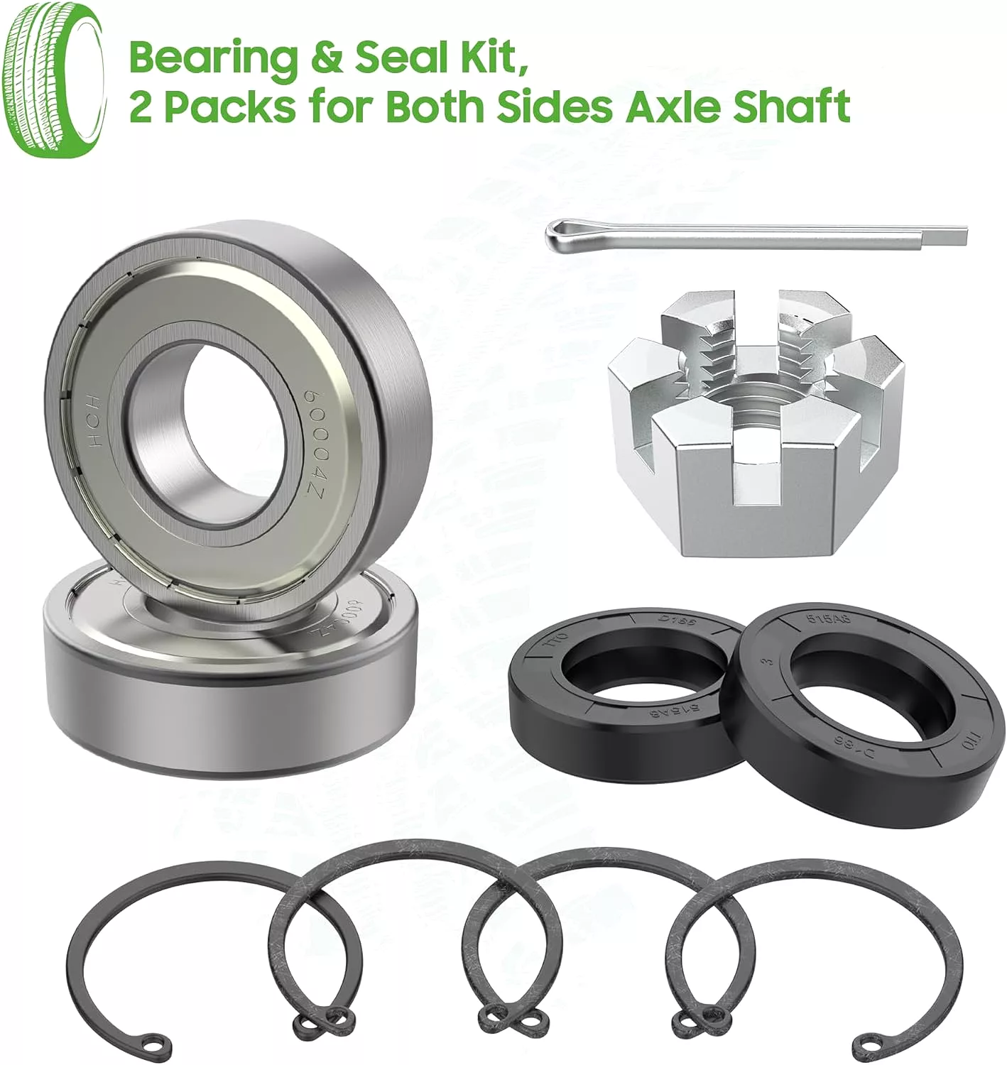 Golf Cart Rear Axle with Bearing Seal Kit for EZGO TXT Medalist - 10L0L