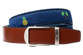 Hampton Pineapple Beach, 1 3/8 Strap, Ribbon Belt