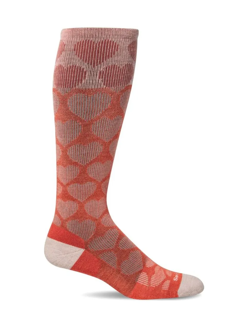 Heart Throb Moderate Compression Socks