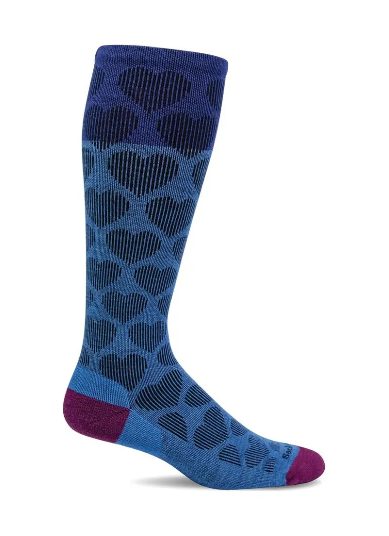 Heart Throb Moderate Compression Socks