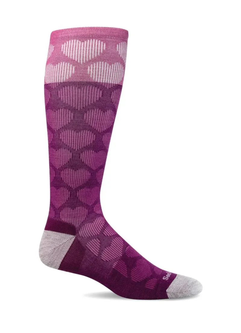 Heart Throb Moderate Compression Socks