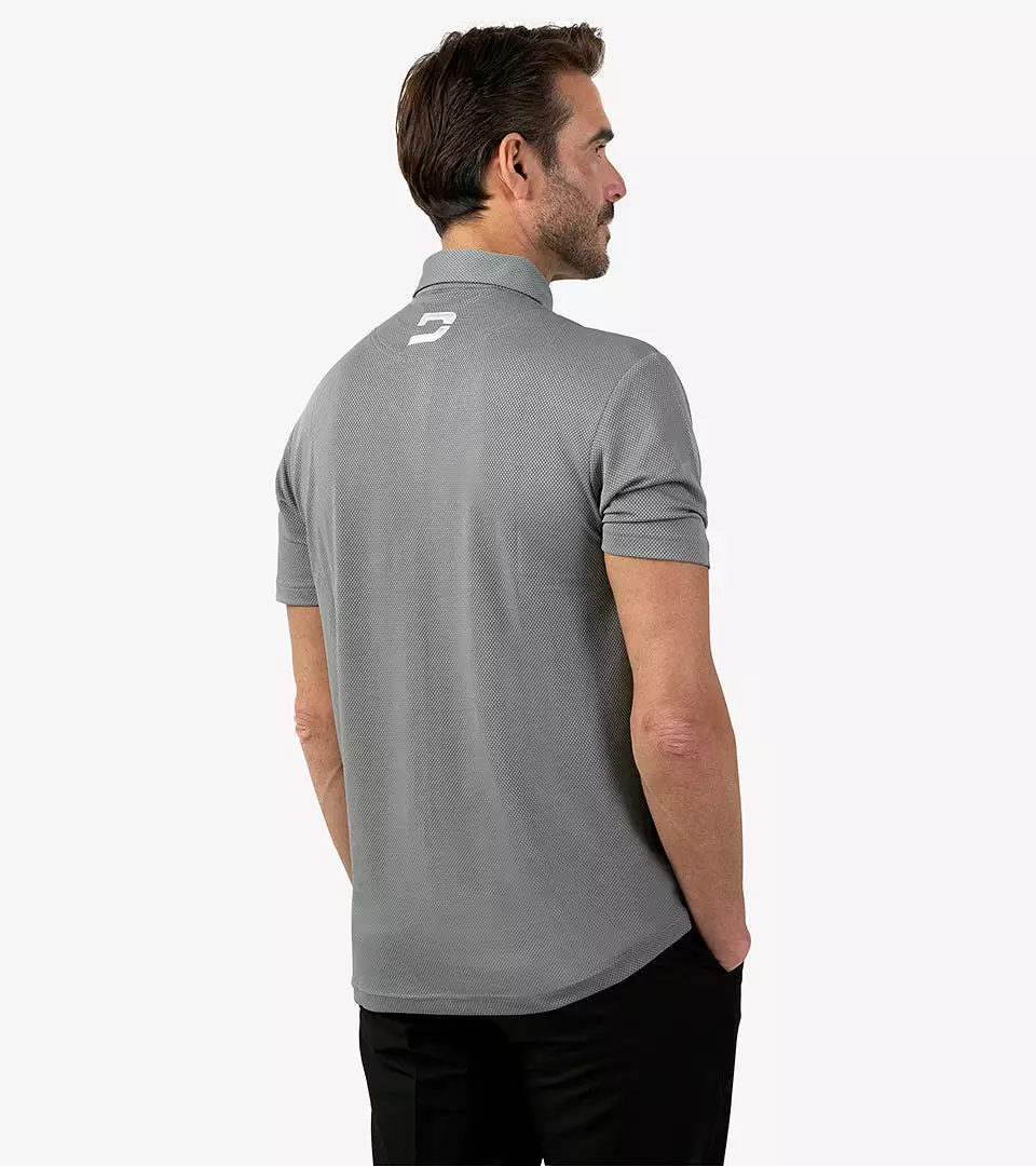 HONEYCOMB POLO - GREY