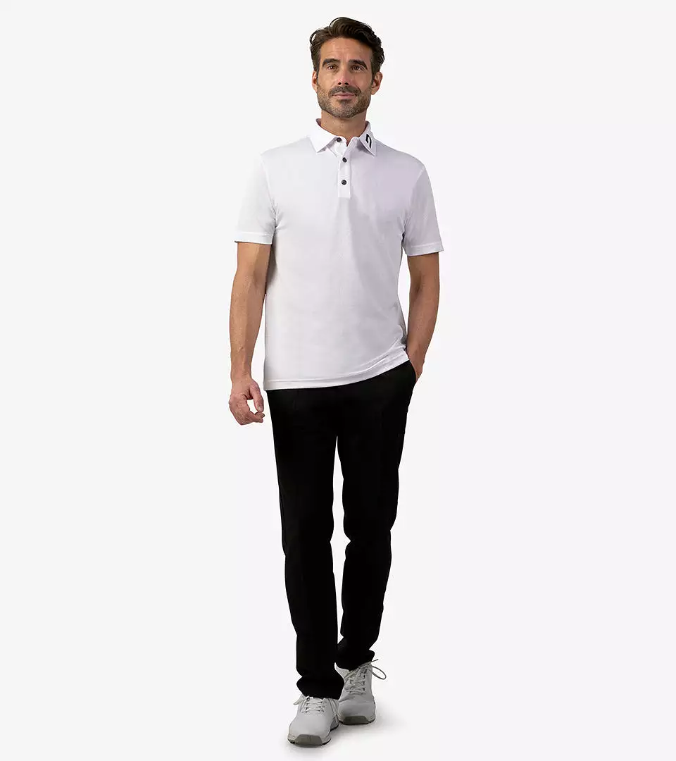 HONEYCOMB POLO - WHITE