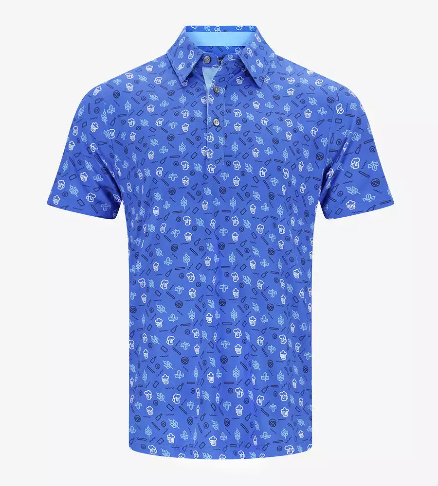 HOPS N BARLEY POLO - BLUE