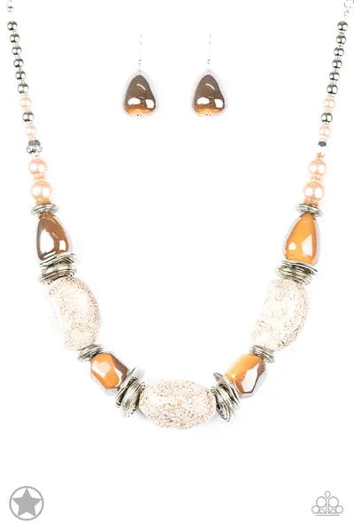 In Good Glazes-Brown Necklace-Paparazzi Accessories