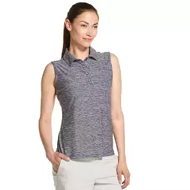 Izod Golf Ladies Sleeveless Heather Polo