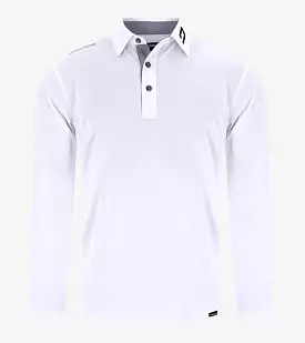 LONG SLEEVE TOUR POLO WHITE