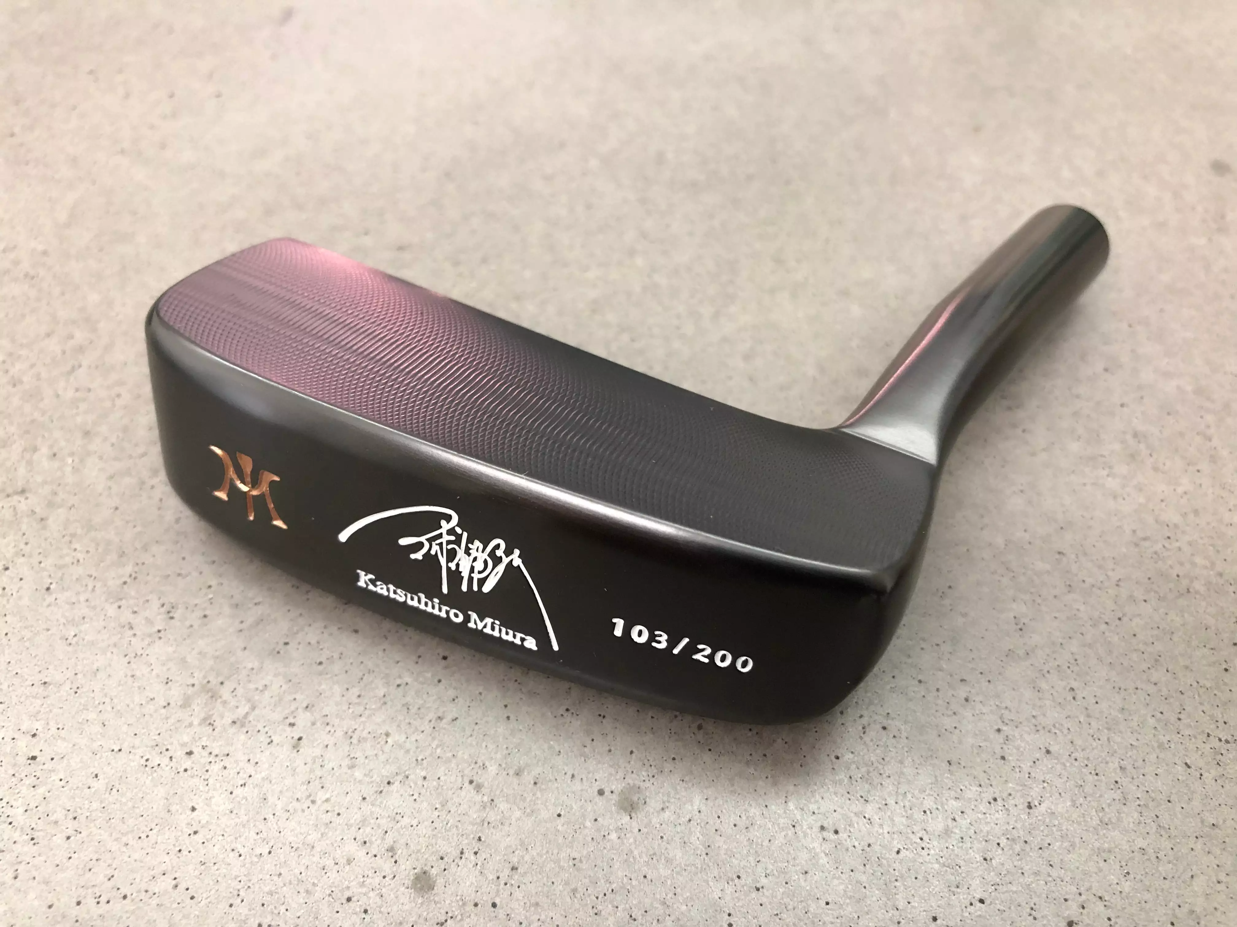 Miura Golf KM-008 Katsuhiro Edition Limited Black Boron Putter 1 of 200