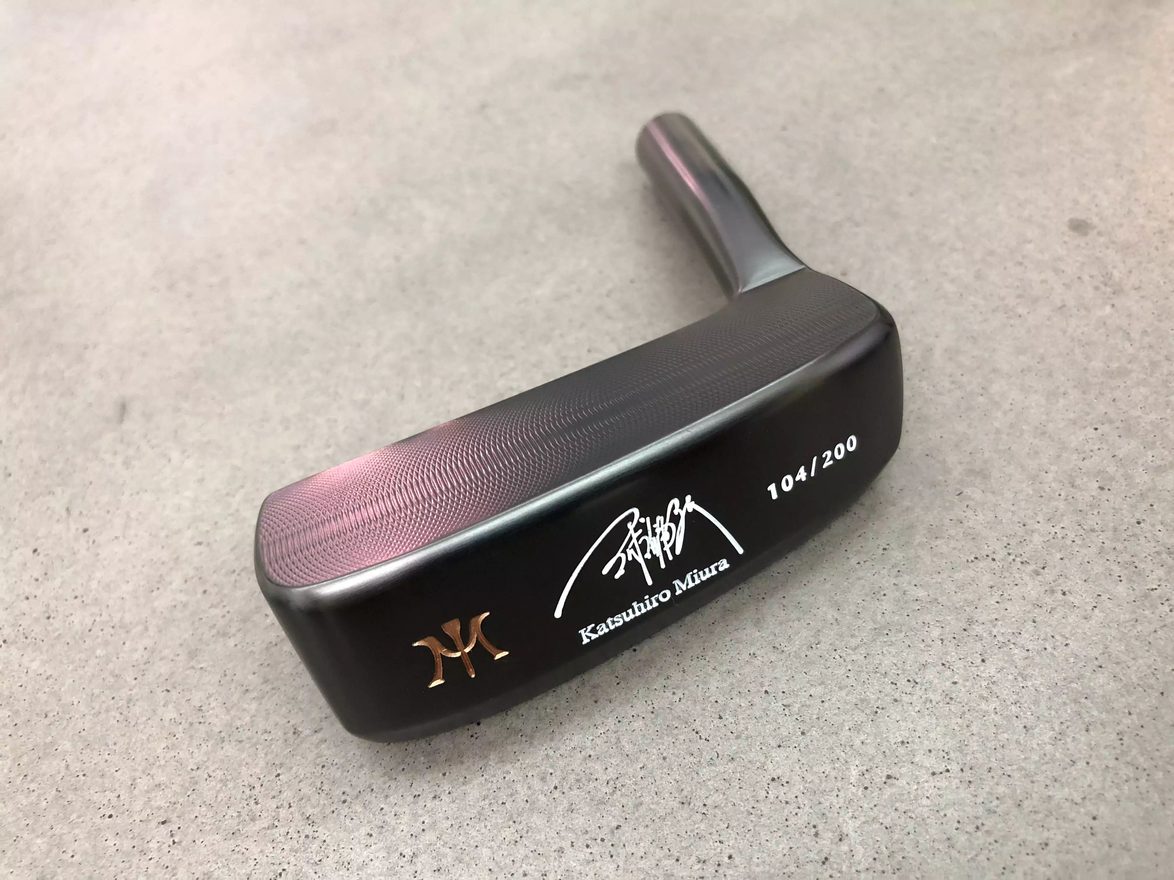 Miura Golf KM-008 Katsuhiro Edition Limited Black Boron Putter 1 of 200