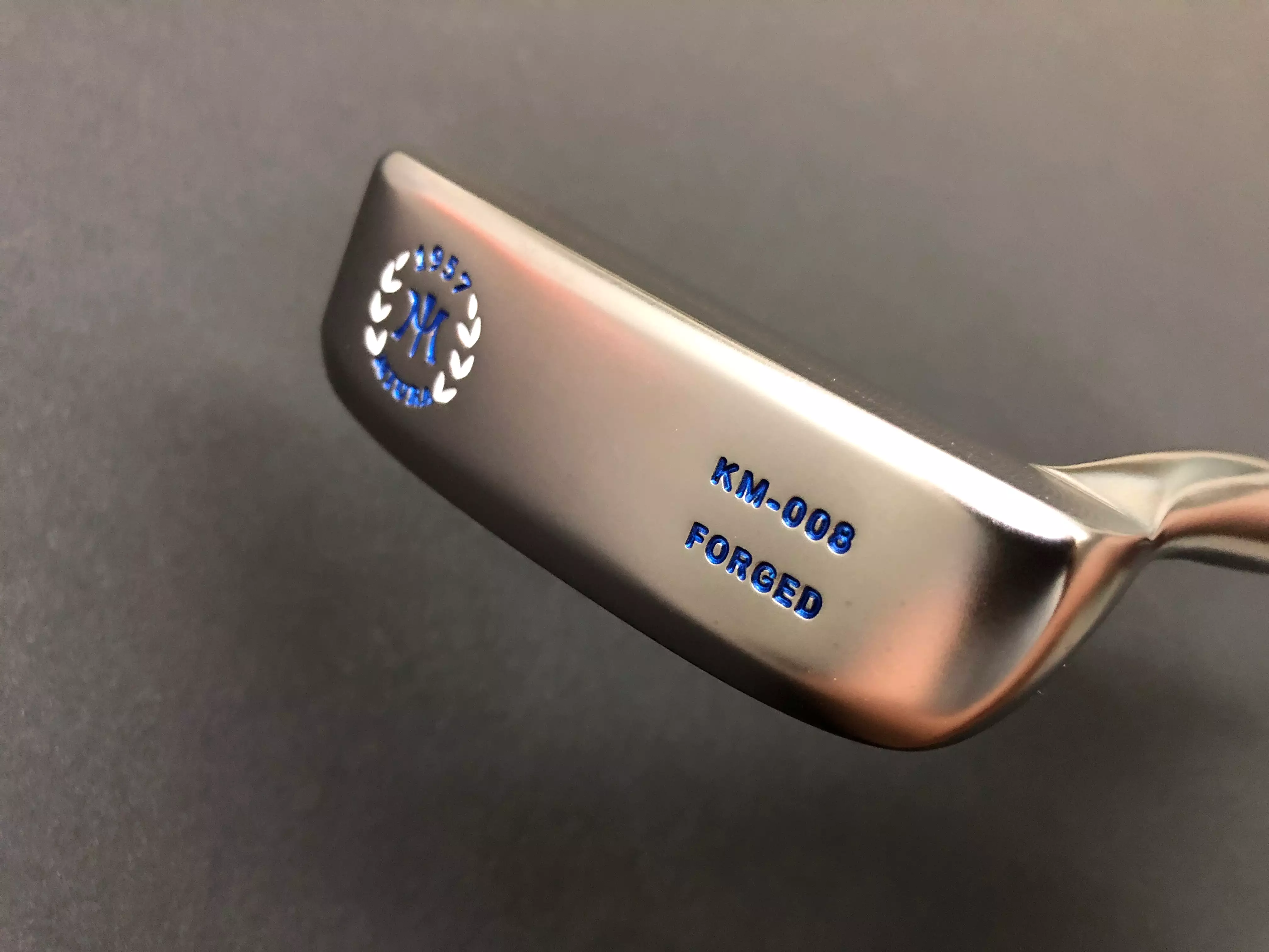 Miura Golf Putter KM-008 Smoked with Blue Edition