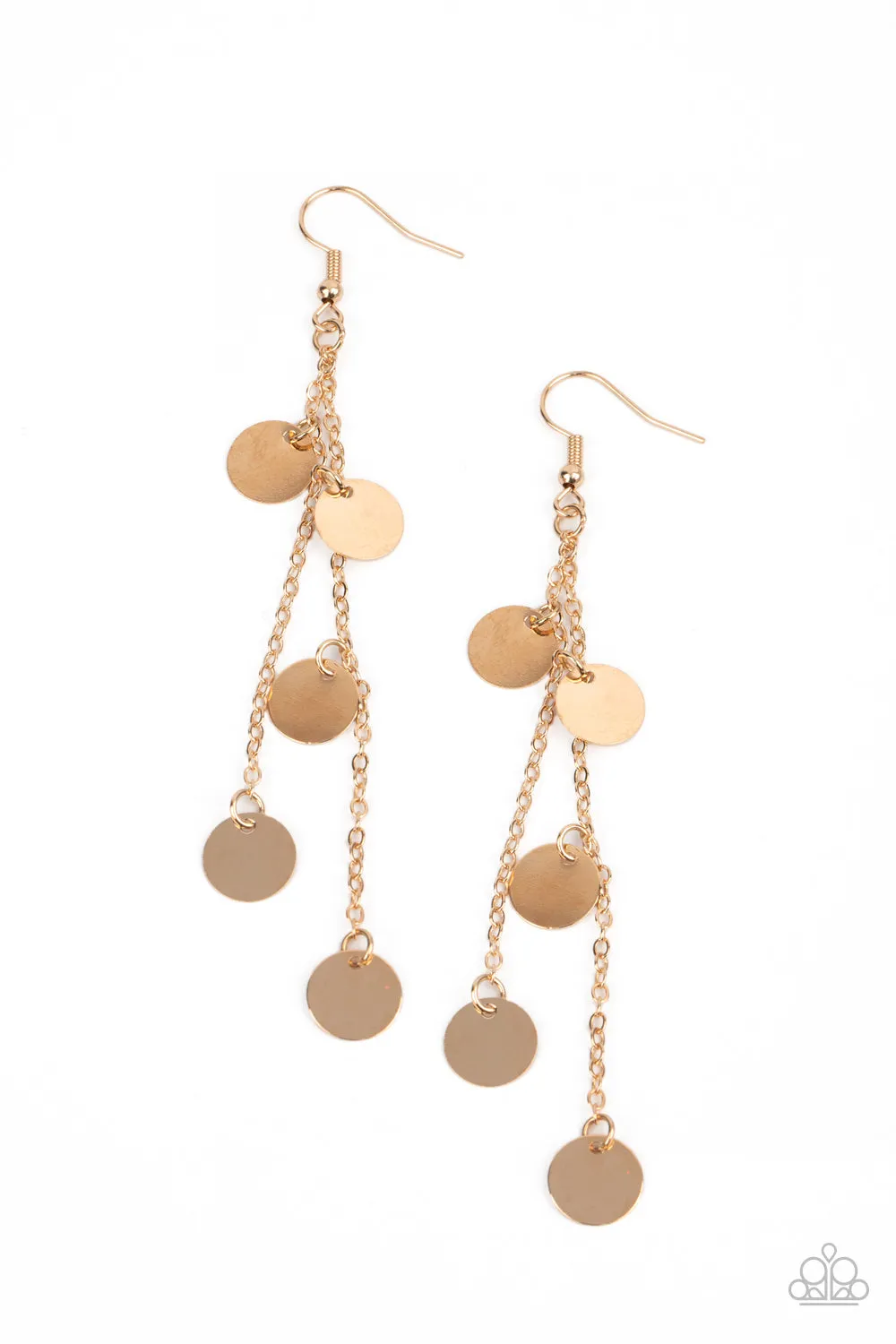 Paparazzi Accessories - Take A Good Look - Gold Earrings