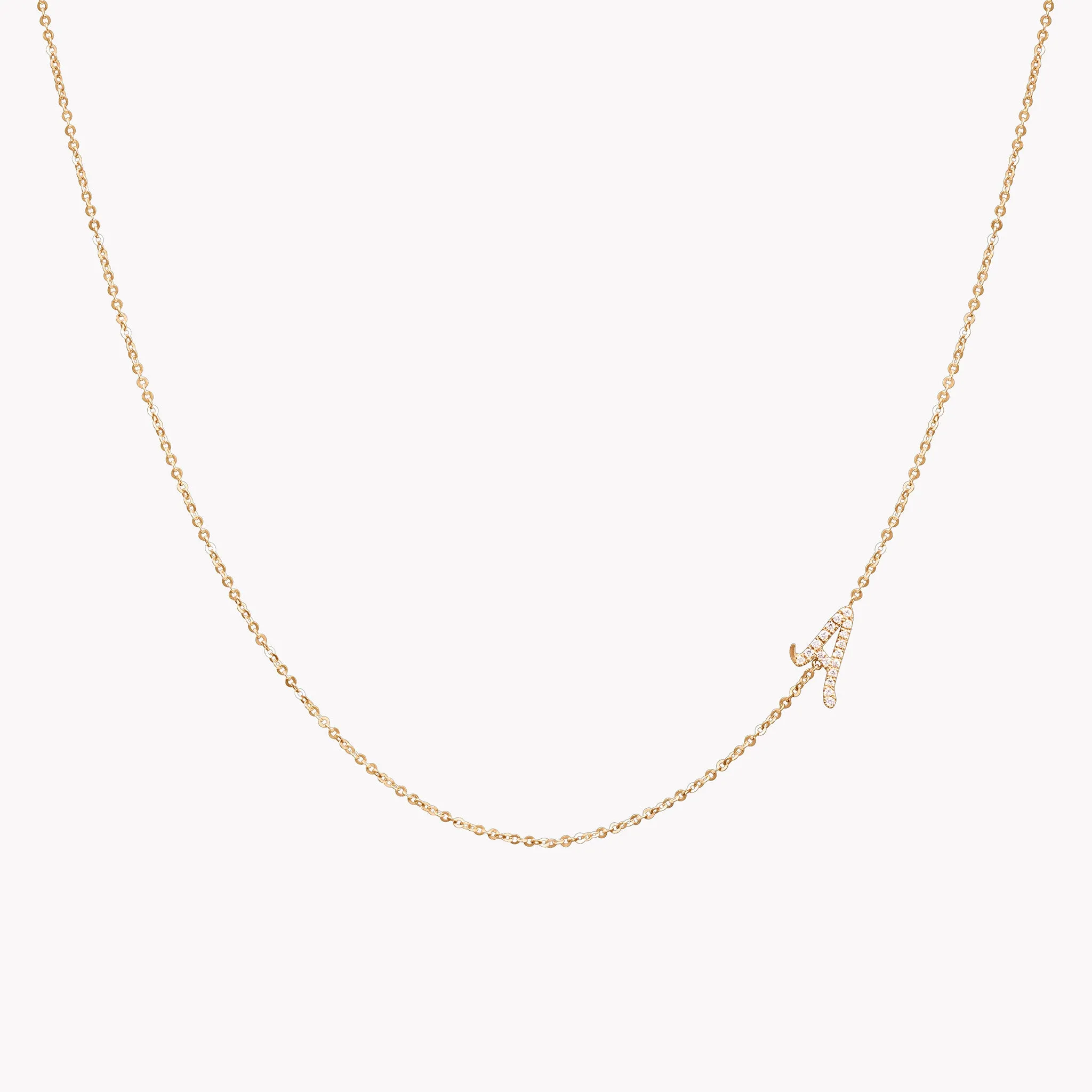 Pavé Letter Necklace