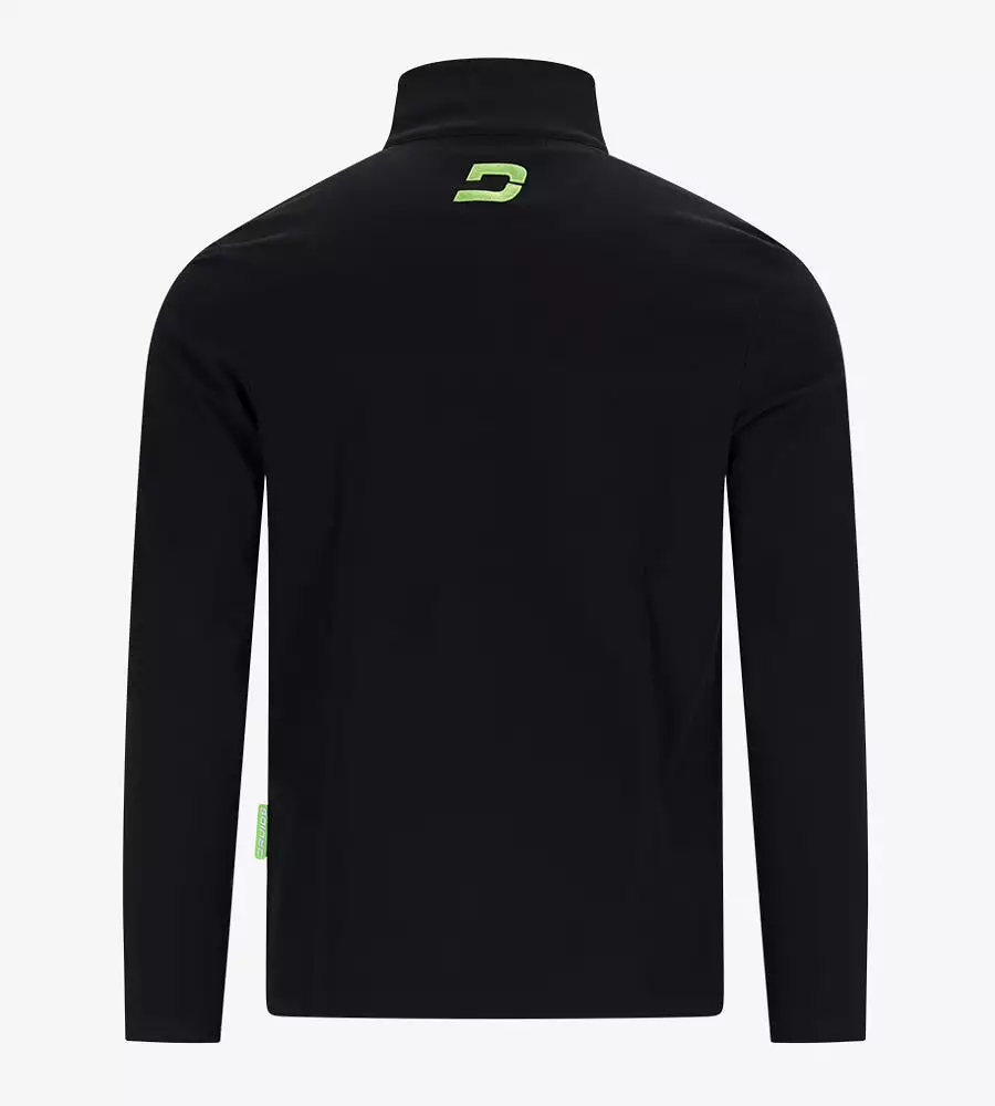 PIQUE MIDLAYER - BLACK