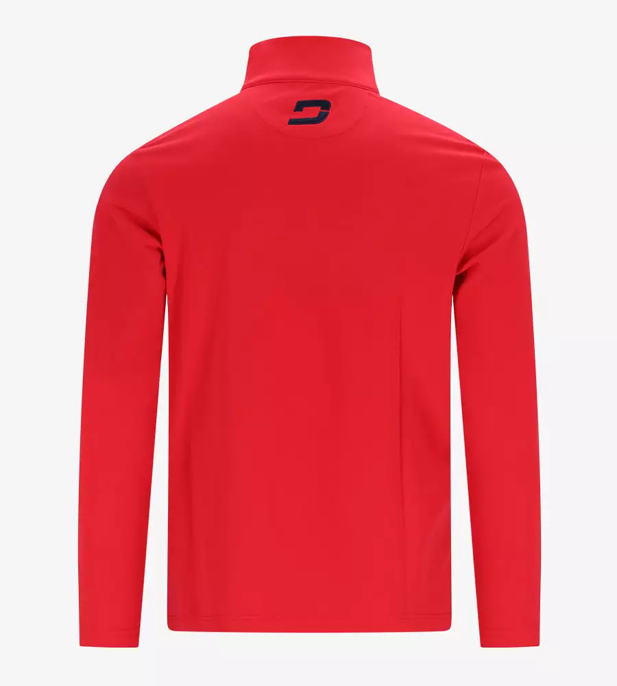 PIQUE MIDLAYER - RED