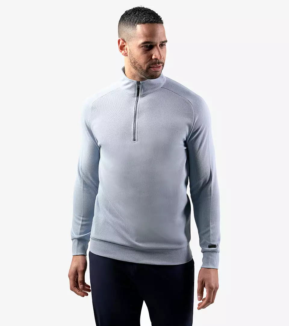 PLAYERS KNITTED MIDLAYER - BLUE