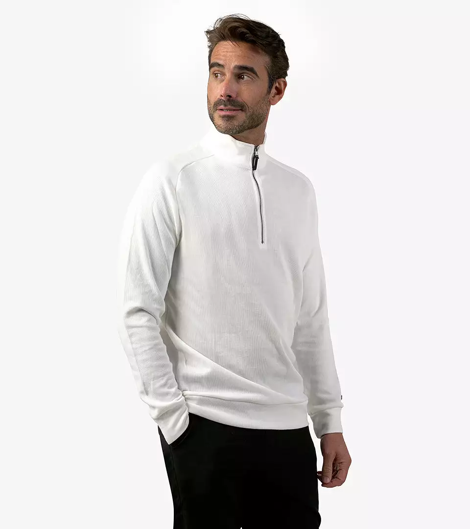 PLAYERS KNITTED MIDLAYER - WHITE