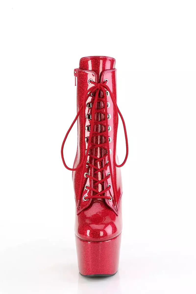 Pleaser USA Adore-1020GP 7inch Pleaser Boots - Fuchsia Glitter