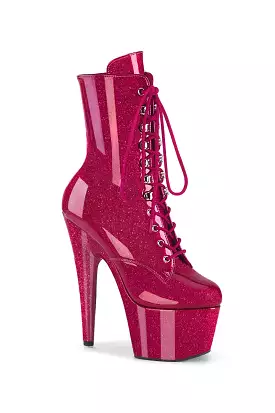 Pleaser USA Adore-1020GP 7inch Pleaser Boots - Fuchsia Glitter