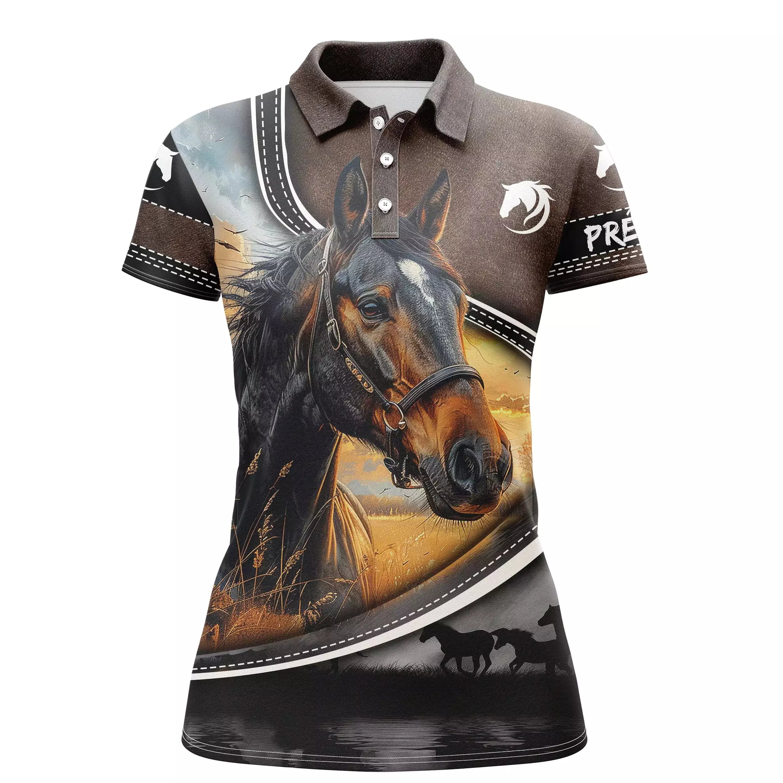 Polo questre Imprimé - Cheval - Passion quitation - CT22022447