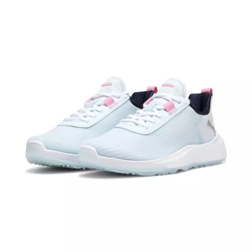 Puma Women's FUSION CRUSH SPORT Spikeless Golf Shoe - Icy Blue/Pink Icing