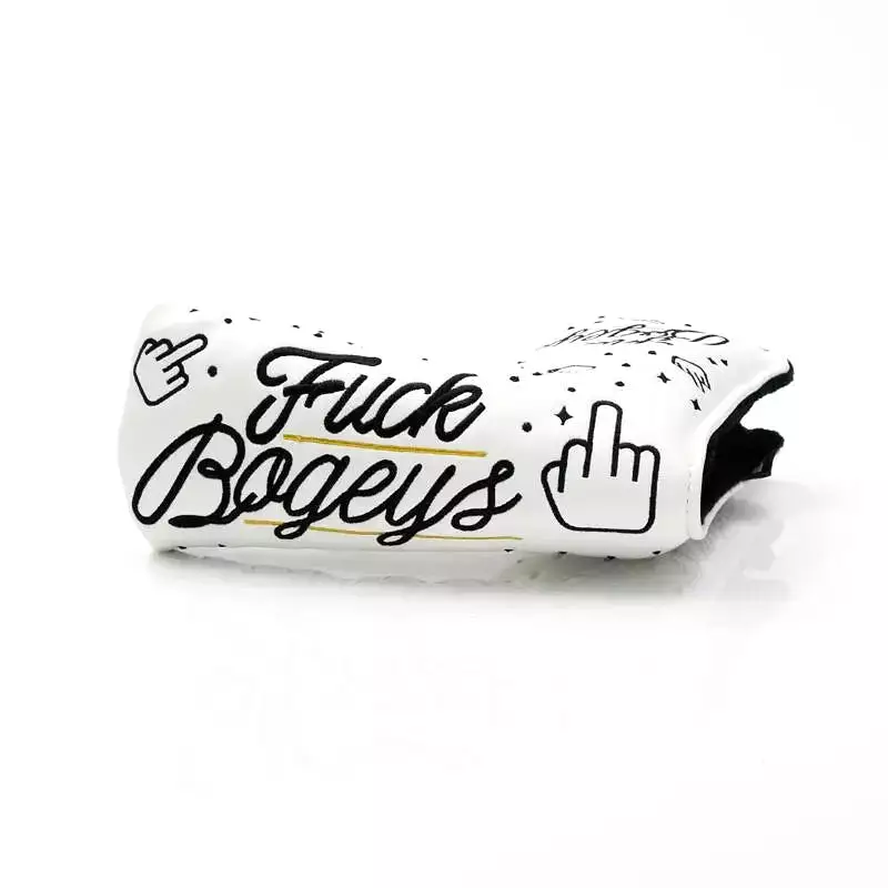 Putter Cover Fuck Bogeys 2.0 White