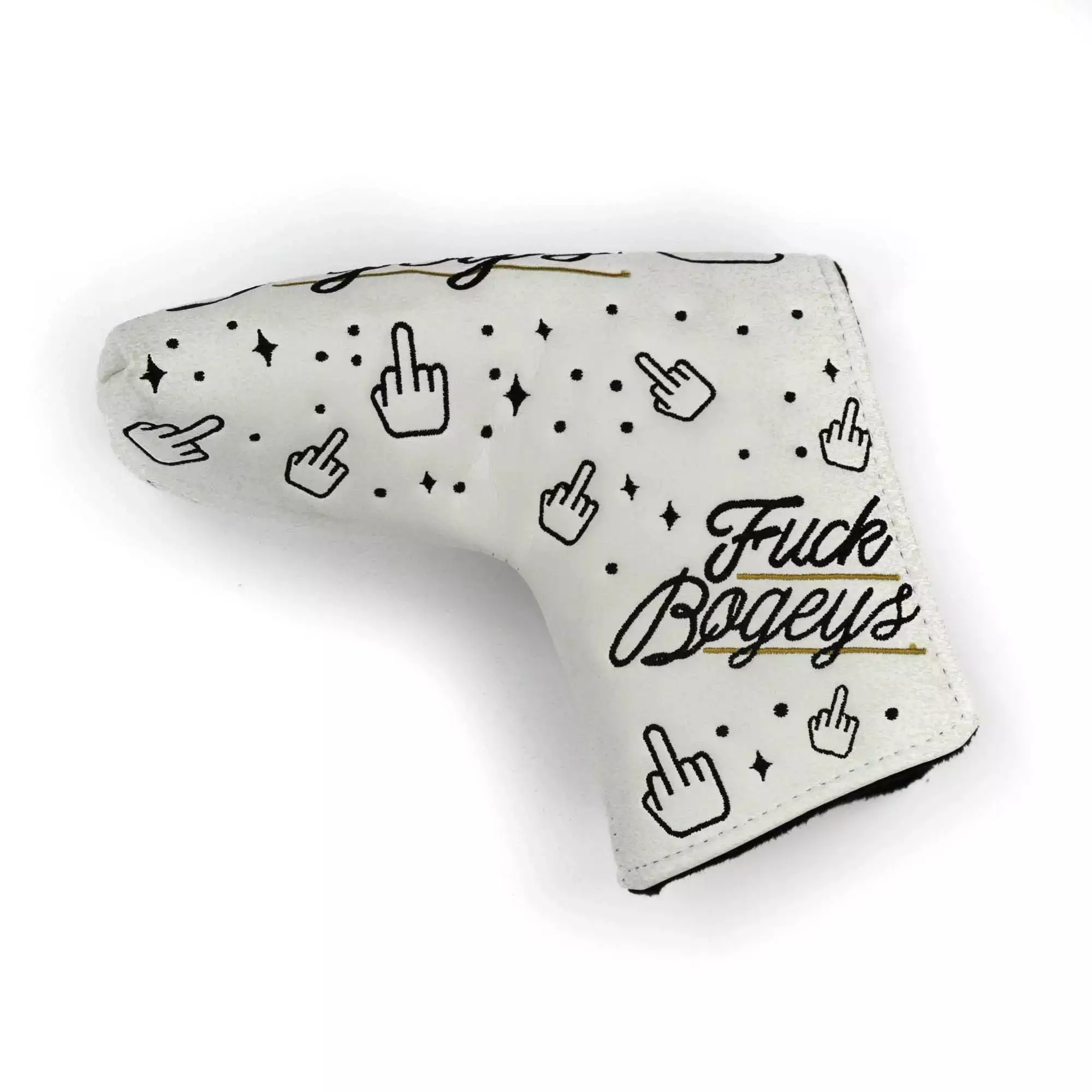 Putter Cover Fuck Bogeys 2.0 White