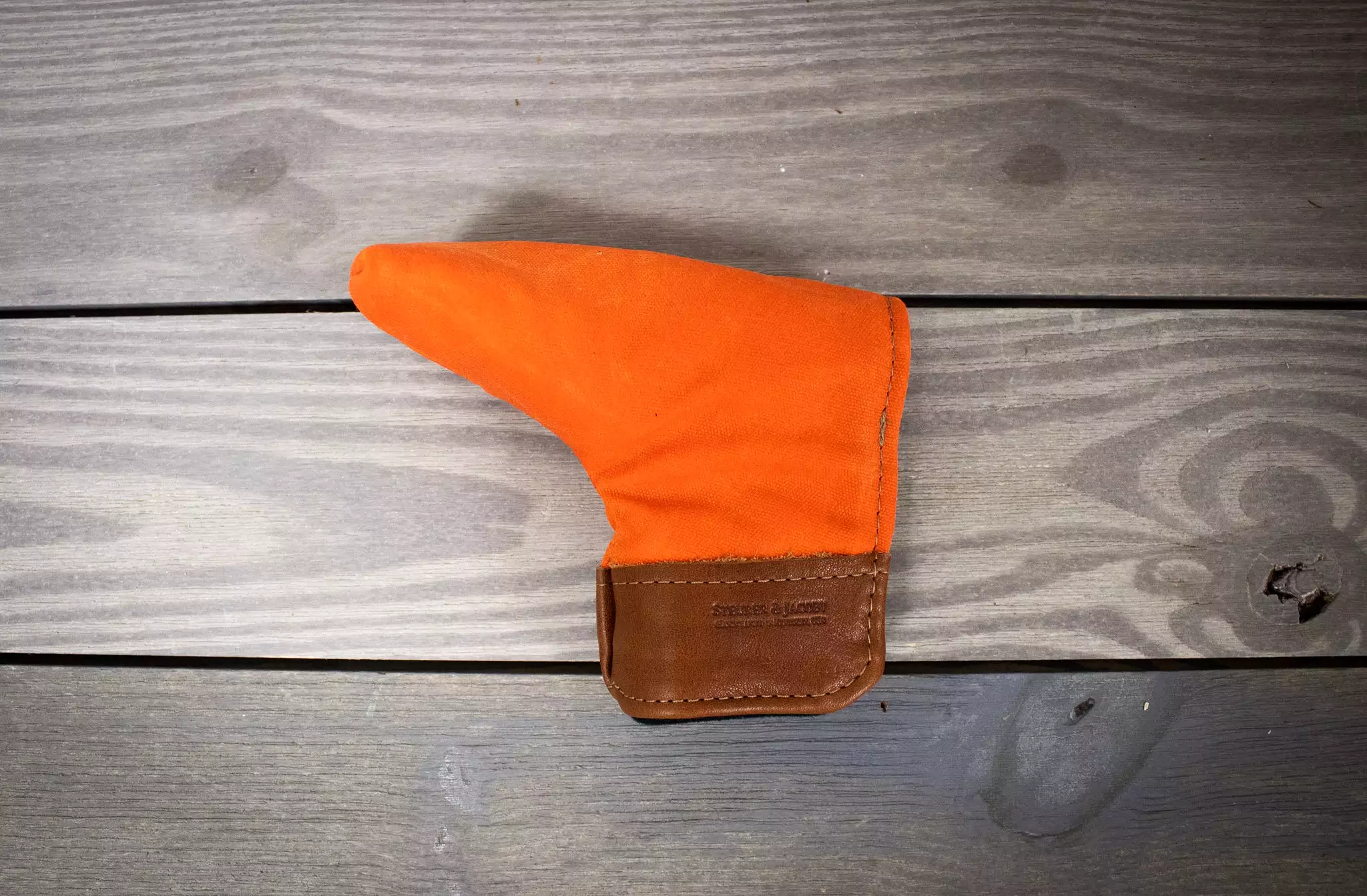 Putter Cover- Waxed Cotton Duck and Leather