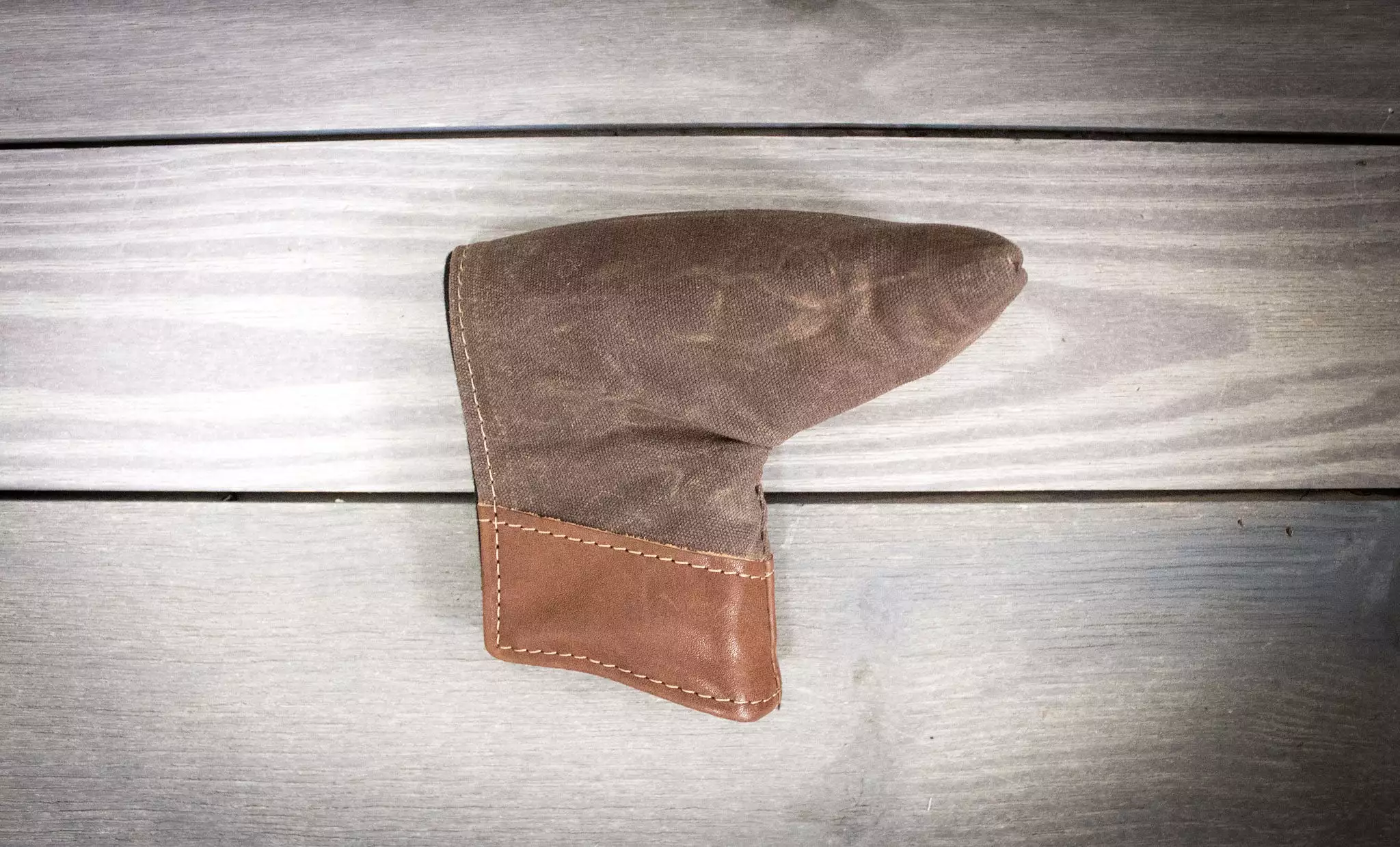 Putter Cover- Waxed Cotton Duck and Leather