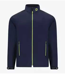 RAIN-TEK SUIT JACKET  - NAVY / LIME