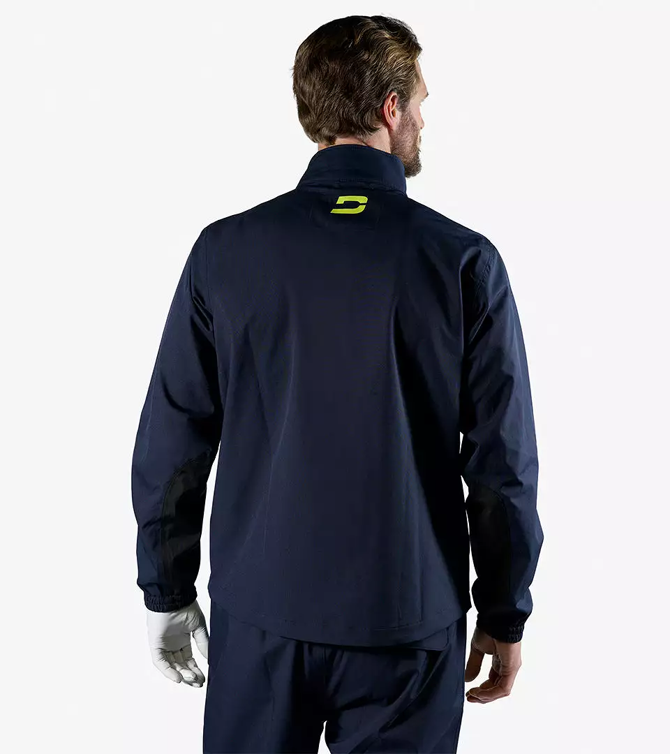 RAIN-TEK SUIT JACKET  - NAVY / LIME