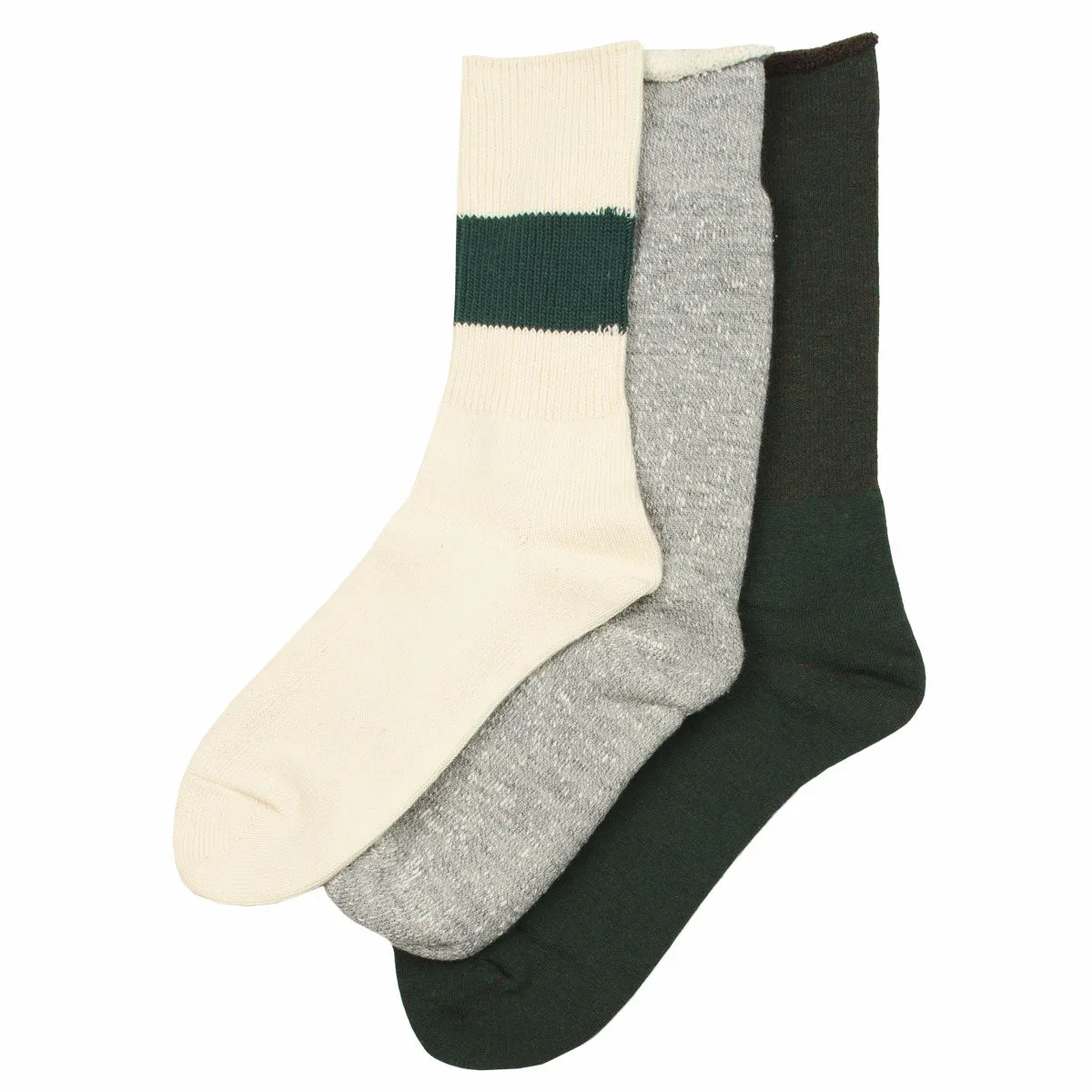 RoToTo - Special Trio Socks - Green