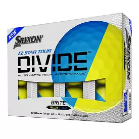 Srixon Q Star Tour Divide Golf Balls 1 Dozen - Brite Blue/Yellow