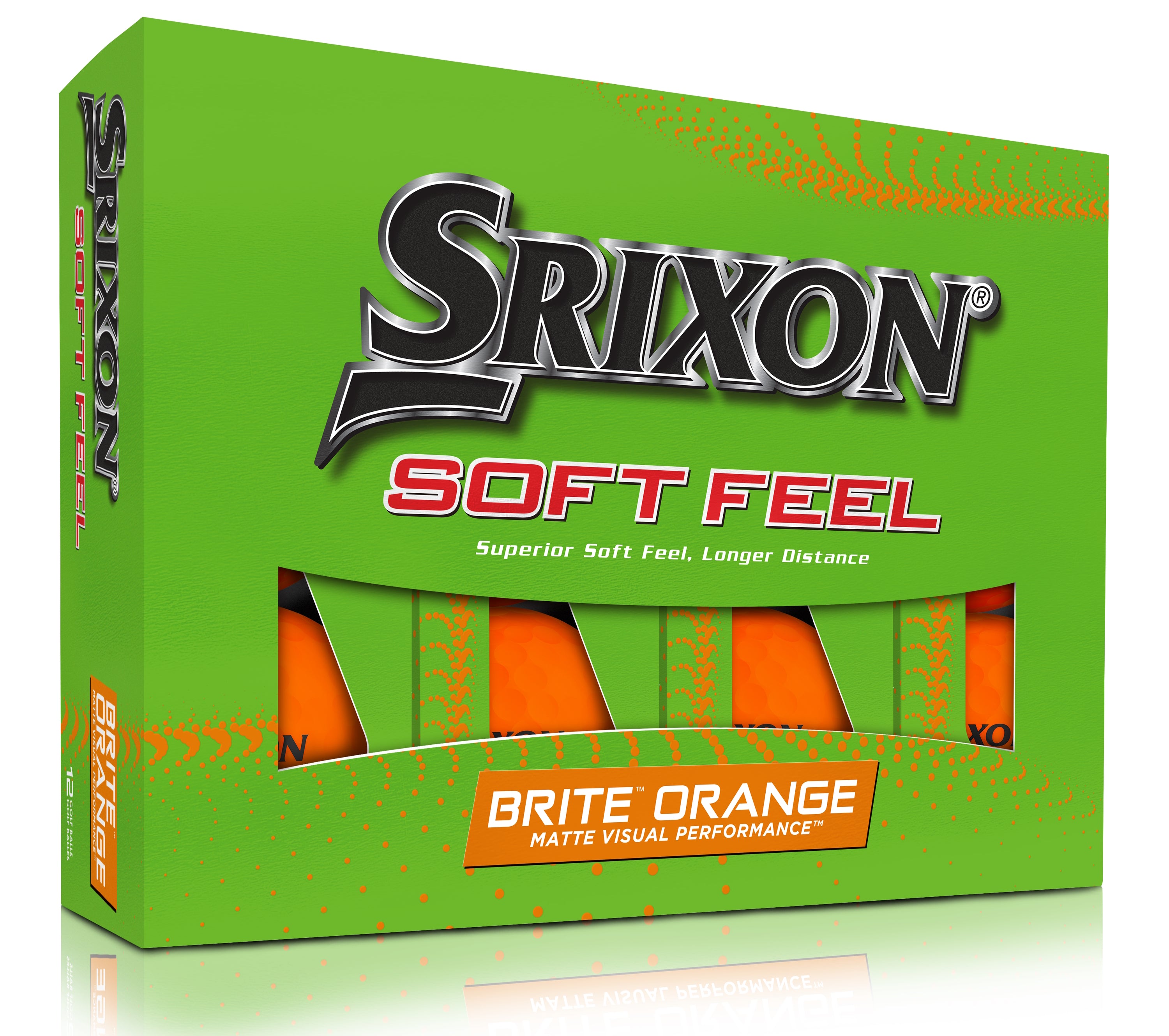 Srixon Soft Feel 13 Brite Orange Golf Balls 1 Dozen 2023