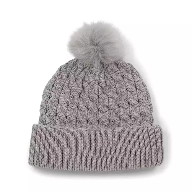 Titleist Cable Knit Pom Pom Beanie