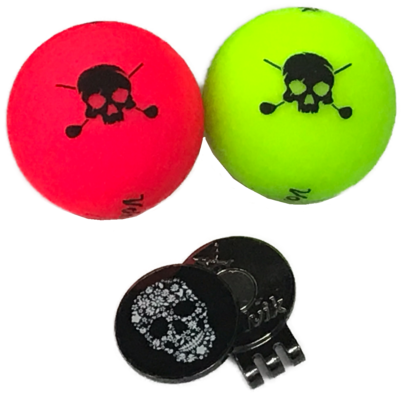 Volvik 2019 Limited Skull Edition Golf Balls w/ Marker