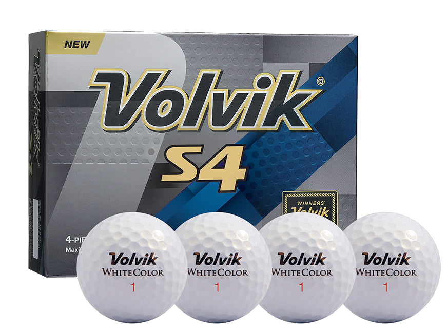 Volvik S4 Golf Balls - White