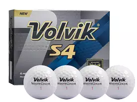 Volvik S4 Golf Balls - White