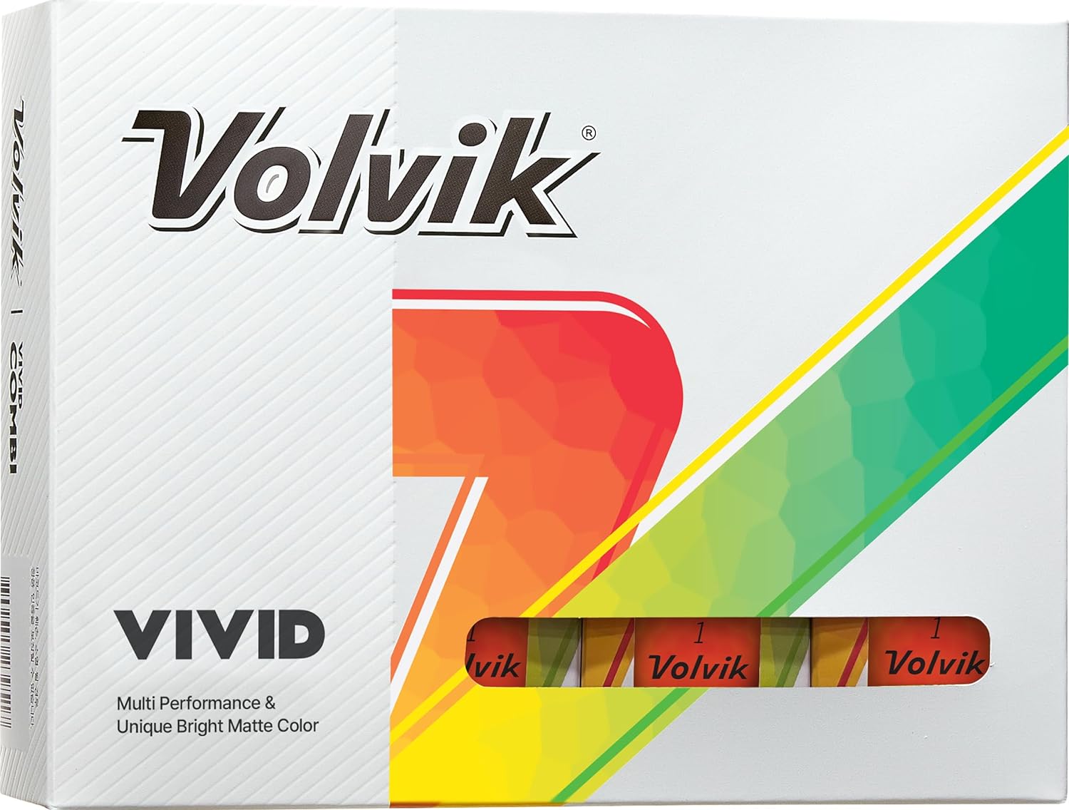 Volvik Vivid Matte Finish Golf Balls - Dozen