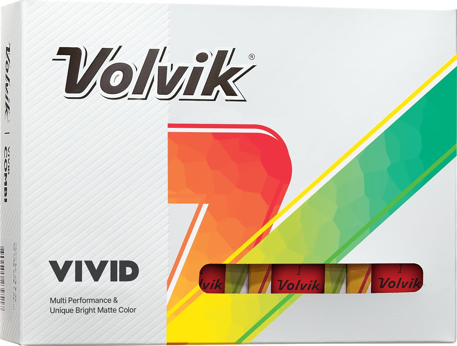 Volvik Vivid Matte Finish Golf Balls - Dozen