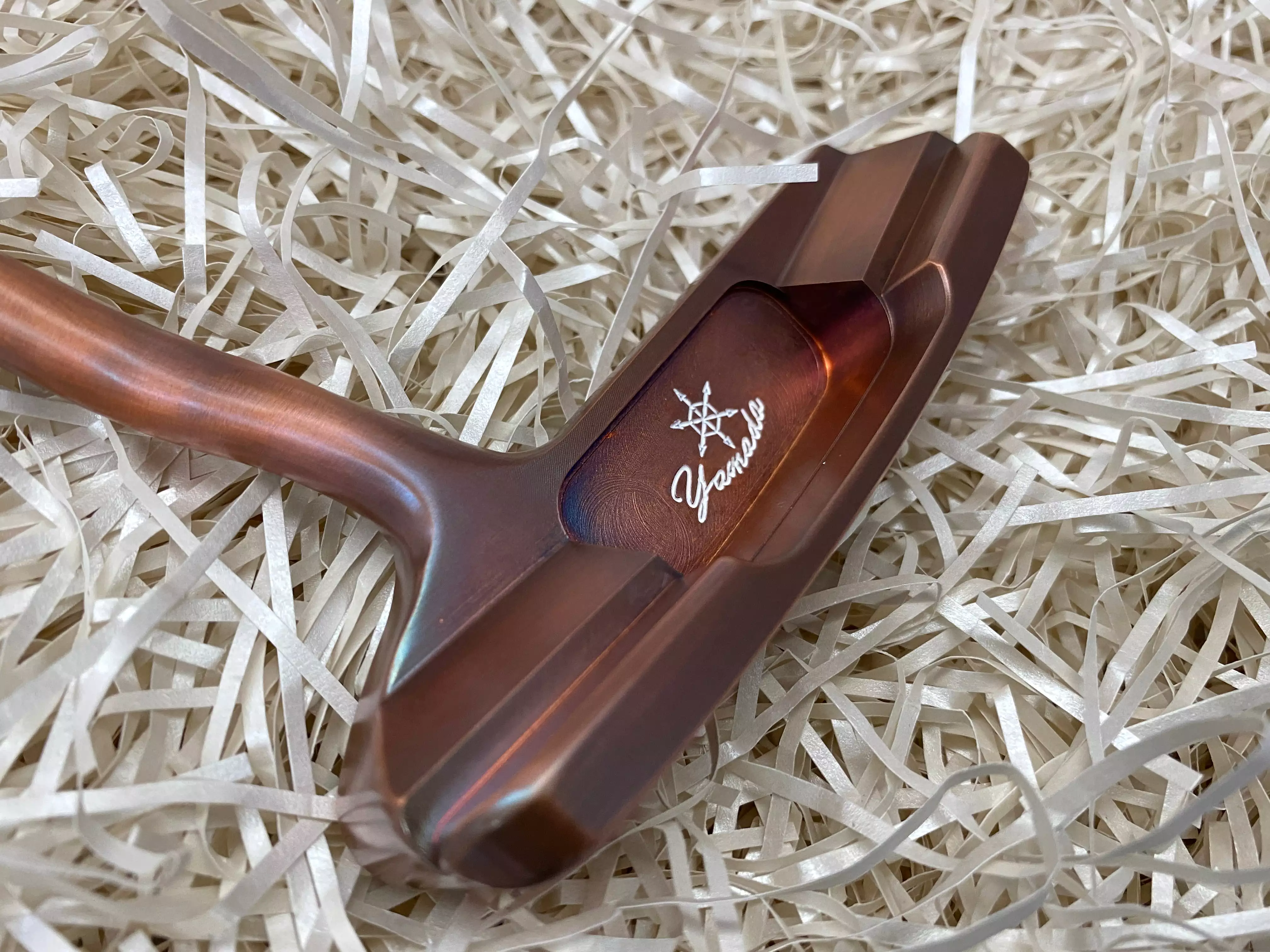 Yamada Golf Imperial Burnt Copper Sight Dot Handmade Putter Head Only