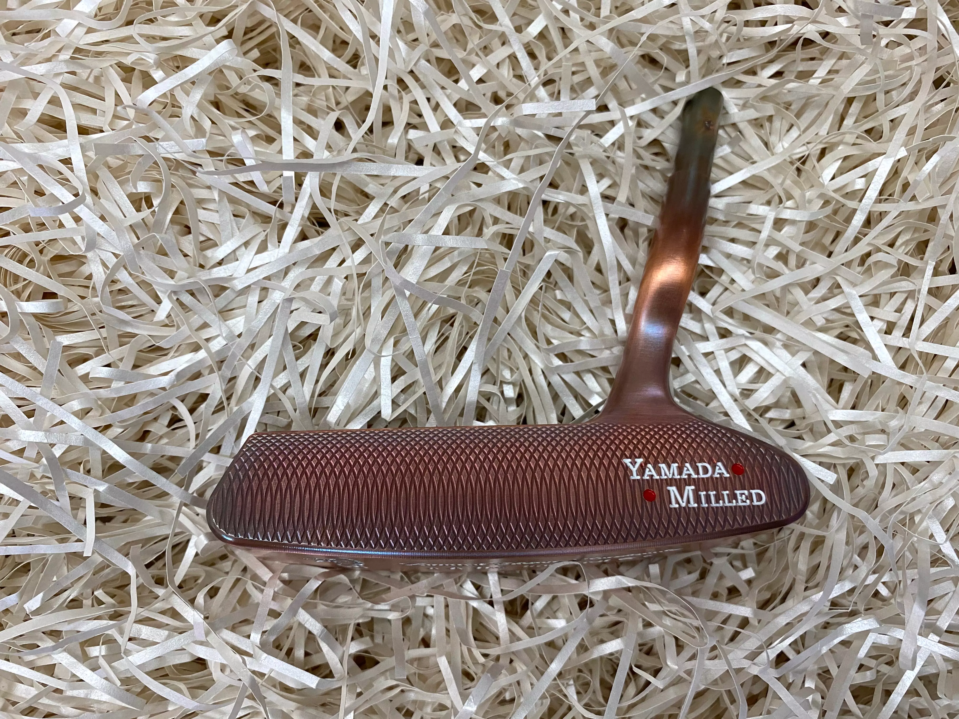 Yamada Golf Imperial Burnt Copper Sight Dot Handmade Putter Head Only